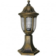 Φωτιστικό Φανάρι Κολωνάκι με ντουί E27 43cm Polycarbonate Ρουστίκ IP44 9-3471